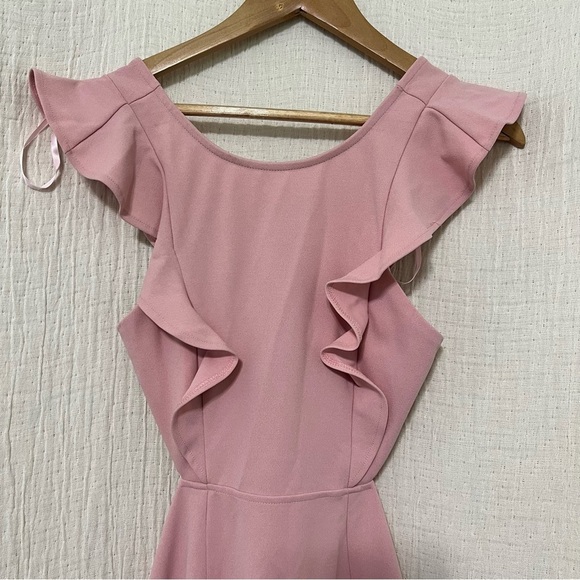 Selfie Leslie Blush Ruffle Sleeve Dress size XS - Picture 5 of 10